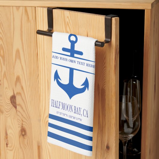 Half Moon Bay keukenhanddoek (Derde Gevouwen)