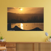 Half Moon Bay Marina Sunrise IV - verpakt canvas Afdruk (Insitu (Woonkamer))
