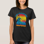 Half Moon Bay Retro Throwback Surf & Beach Souveni T-shirt (Voorkant)