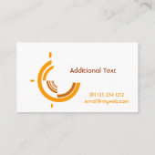 Half Moon branding Hi-Tech Tri Company Promotional Visitekaartje (Achterkant)