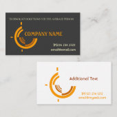 Half Moon branding Hi-Tech Tri Company Promotional Visitekaartje (Voorkant / Achterkant)