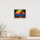 Half Moon Cay Bahamas Island 60s Retro Poster (Keuken)