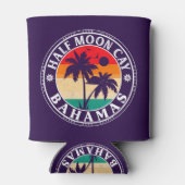 Half Moon Cay Bahamas - Retro  80s Souvenir Blikjeskoeler (Achterkant)