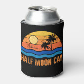 Half Moon Cay Bahamas - Retro  80s Souvenir Blikjeskoeler (Blikje Voorkant)