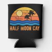 Half Moon Cay Bahamas - Retro  80s Souvenir Blikjeskoeler (Voorkant)