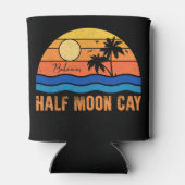 Half Moon Cay Bahamas - Retro  80s Souvenir Blikjeskoeler (Achterkant)