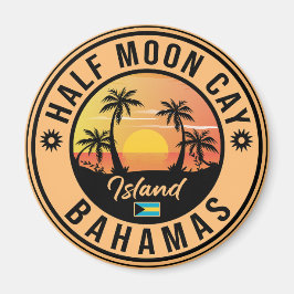 Half Moon Cay Bahamas - Retro 80s Souvenir Magneet