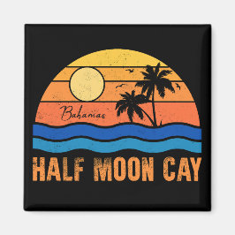 Half Moon Cay Bahamas - Retro 80s Souvenir Magneet