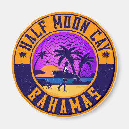 Half Moon Cay Bahamas - Retro Magnet 80's