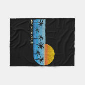  Half Moon Cay, Bs Palm Trees &amp; Zonsondergang Fleece Deken (Voorkant (Horizontaal))