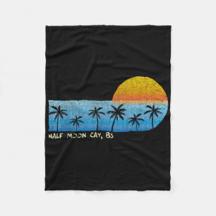  Half Moon Cay, Bs Palm Trees &amp; Zonsondergang Fleece Deken
