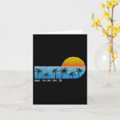 Half Moon Cay, Bs Palm Trees & Zonsondergang Kaart (Gele Bloem)