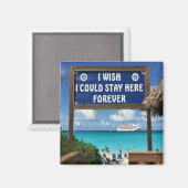 Half Moon Cay Magneet (Voorkant / Achterkant)