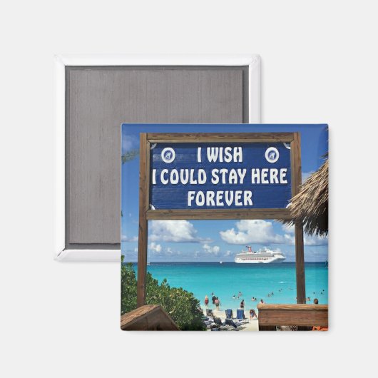 Half Moon Cay Magneet (Voorkant / Achterkant)