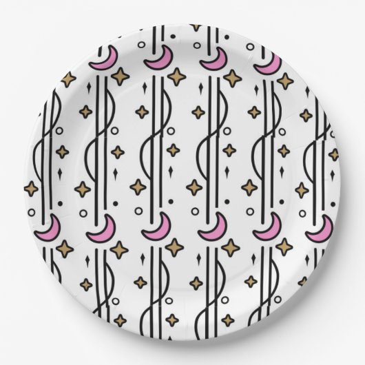 Half Moon en Stars Papier Bord Craft (Voorkant)