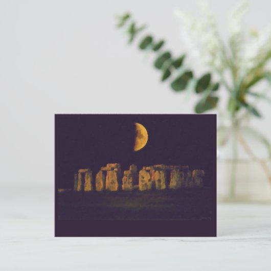 Half Moon Henge Briefkaart (Staand voorkant)