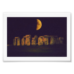 Half Moon Henge Foto Afdruk