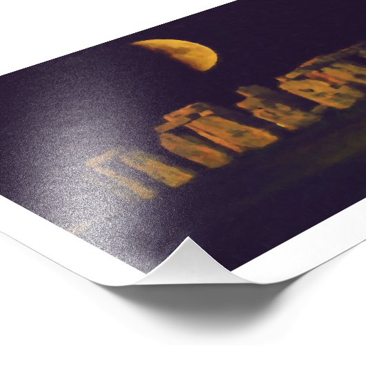 Half Moon Henge Foto Afdruk (Hoek)