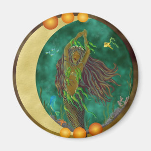 Half-Moon Mermaid Magnet