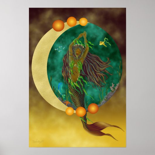 Half-Moon Mermaid Print (Voorkant)