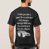 Half mouw zwarte op maat gemaakte BMW Tshirt (Achterkant)