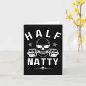 Half Natty Athletic Fitness Gym Bodybuilding Meme Kaart (Gele Bloem)