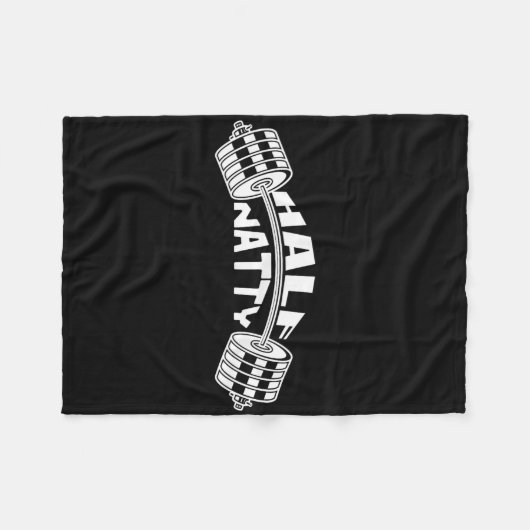 Half natty bodybuilder meme steroïden atletische f fleece deken (Voorkant (Horizontaal))