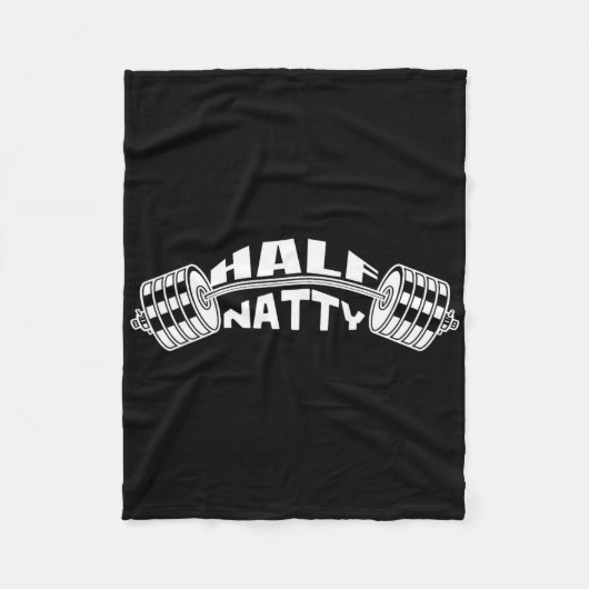 Half natty bodybuilder meme steroïden atletische f fleece deken (Voorkant)
