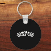 Half natty bodybuilder meme steroïden atletische f sleutelhanger (Voorkant)