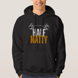 Half Natty Grappige Bodybuilding Workout Gym Voor  Hoodie