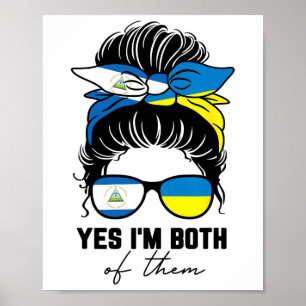 Half Nicaraguaanse Half Oekraïense Meisje Nicaragu Poster