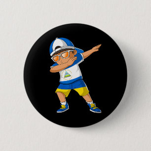 Half Nicaraguaanse Oekraïense Jongen Nicaragua Oek Ronde Button 5,7 Cm