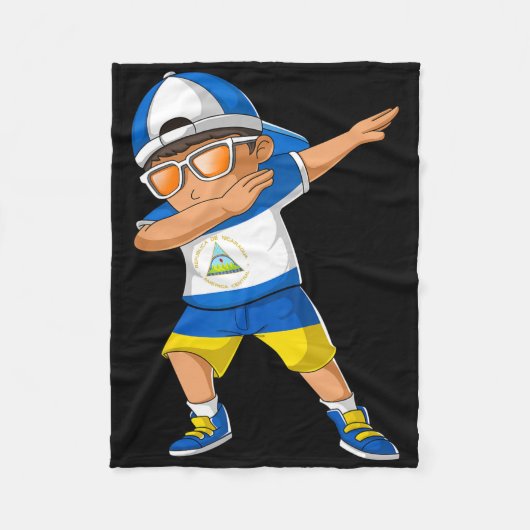 Half Nicaraguan Ukrainian Boy Nicaragua Ukraine Fl Fleece Deken (Voorkant)