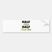 Half Ninja Half Rock Star Bumpersticker (Voorkant)