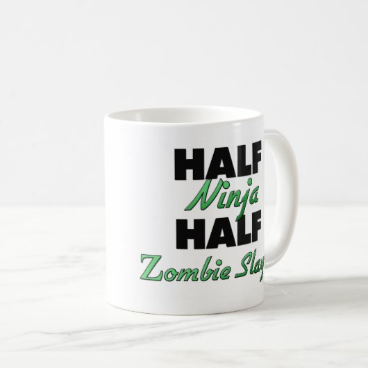 Half Ninja Half Zombie Slayer Koffiemok (Voorkant rechts)