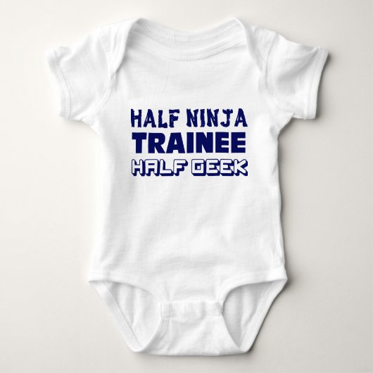 Half Ninja Trainee Half Geek Romper (Voorkant)