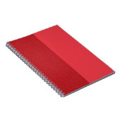 Half-Noise Half-Flat Tomato Red Notitieboek (Custo (Rechterzijde)