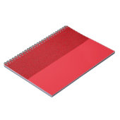 Half-Noise Half-Flat Tomato Red Notitieboek (Custo (Linkerzijde)