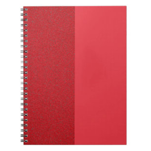 Half-Noise Half-Flat Tomato Red Notitieboek (Custo