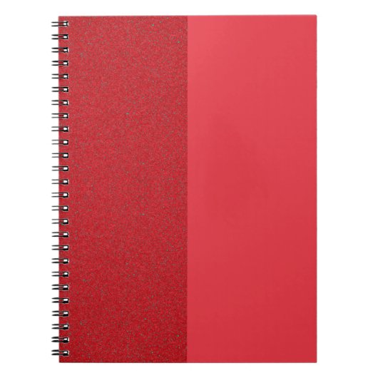 Half-Noise Half-Flat Tomato Red Notitieboek (Custo (Voorkant)