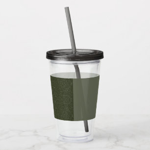 Half-Noise Moss Green Acryl Tumbler – Aanpassen Drinkbeker