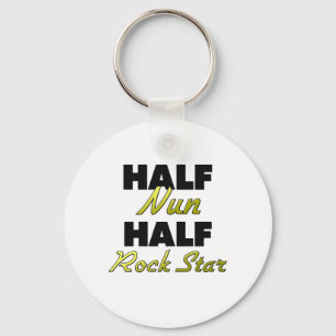 Half Nun Half Rock Star Sleutelhanger