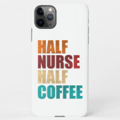 Half Nurse Half Coffee Funny Nurse iPhone Hoesje (Achterkant)