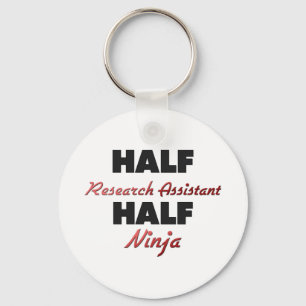 Half onderzoeksassistent Half Ninja Sleutelhanger
