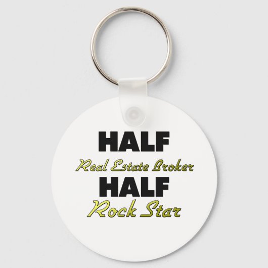 Half onroerend goed broker Half Rock Star Sleutelhanger (Voorkant)