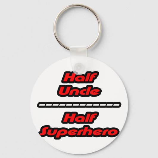 Half oom Half Superheld Sleutelhanger (Voorkant)