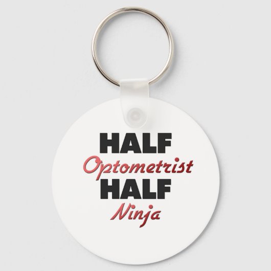 Half Optometrist Half Ninja Sleutelhanger (Voorkant)