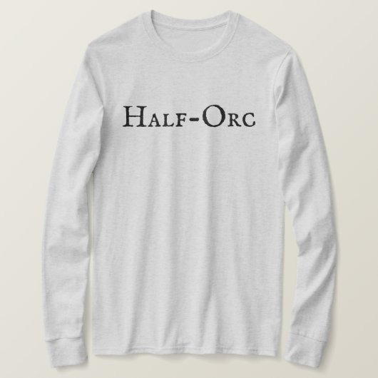 "Half-Orc" Mannen T-Shirt (Design voorkant)