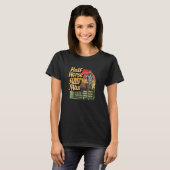 Half paard half man grappige centaur retro ontwerp t-shirt (Voorkant volledig)