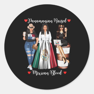 Half Panaian half Mexicaans opgegroeid in Mexico v Ronde Sticker